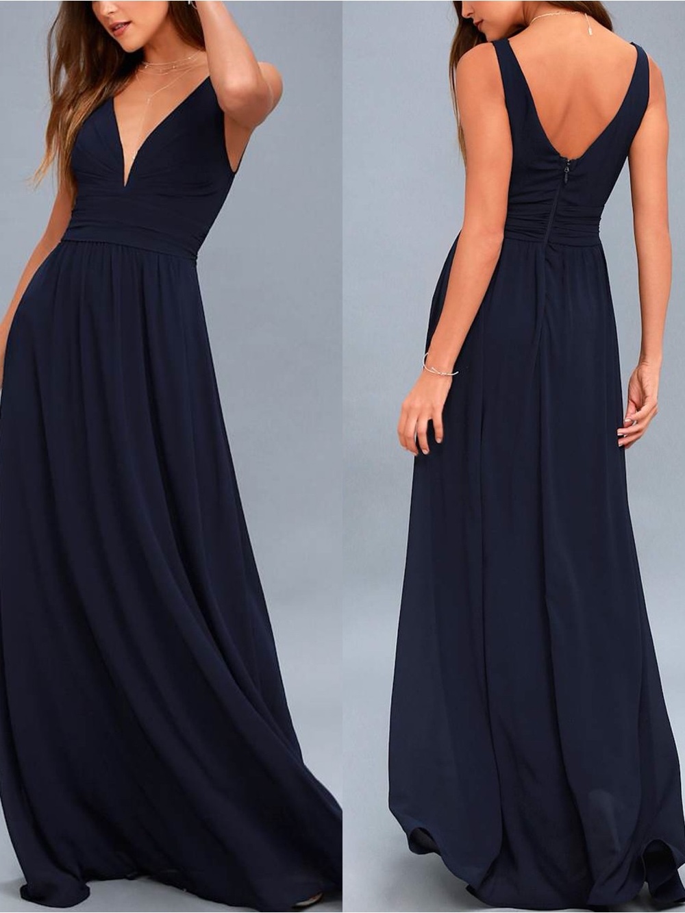 Lulus | Leading Role Navy Blue Maxi Dress